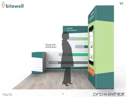 10x10 Perimeter booth design by Pro-X Exhibits